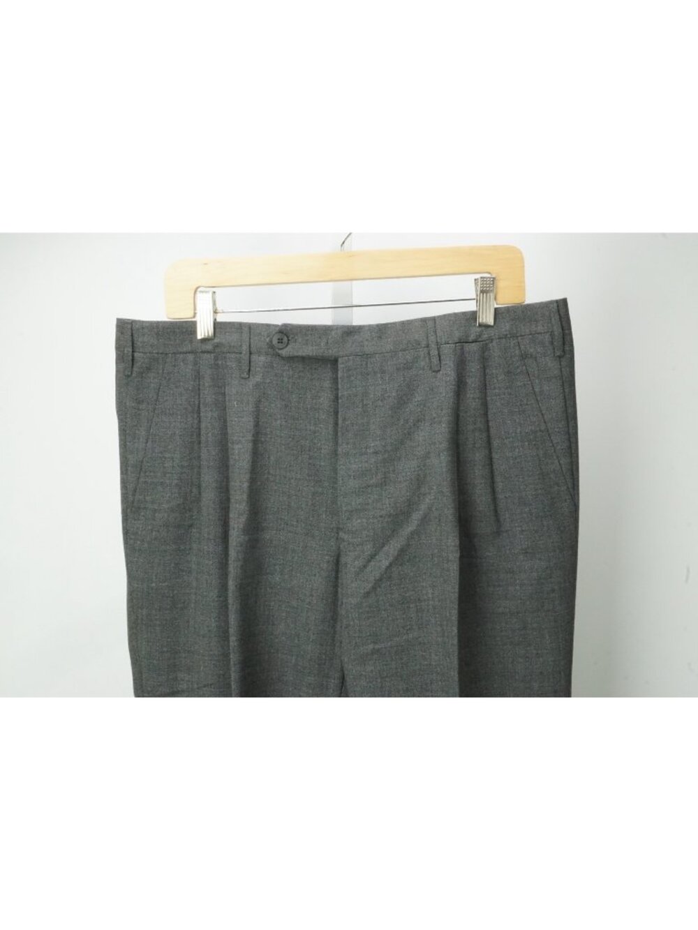 Rota Heathered Gray 100% Wool Mens Dress Pants Sz 52 EU BRAND NEW